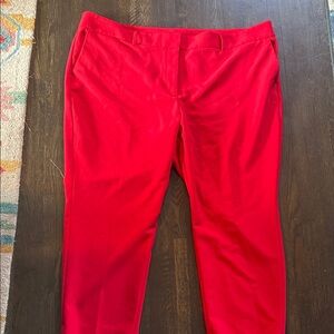 LOFT Plus Bold Red Trousers